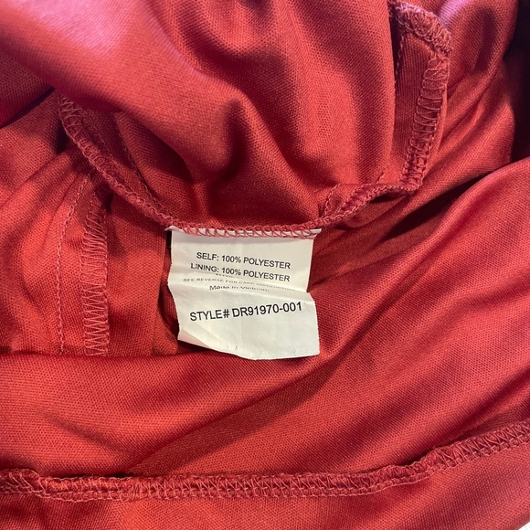 LUSH Burgundy/Maroon Harper Chiffon Dolman Sleeve Dress – Size S - Picture 9 of 10